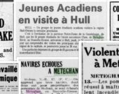 Un collage des anciennes nouvelles de divers journaux régionaux.  &mdash; PHOTO(S) - Gracieuseté (Daniel Robichaud) 