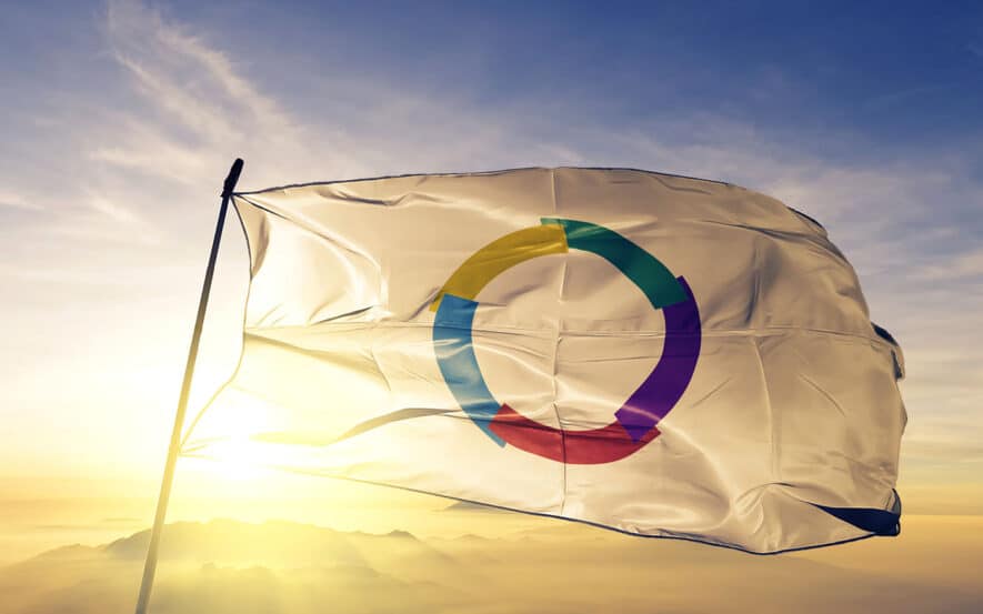 Le drapeau de la francophonie — PHOTO - Oleksii - stock.adobe.com