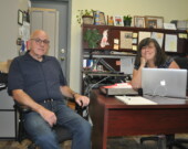 François Thibault et Natalie Robichaud, les instigateurs des deux projets sur la préservation de la musique acadienne de Clare. &mdash; PHOTO - Richard Landry