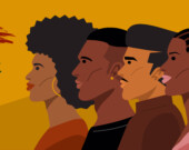 Mois de l’Histoire des Noirs avec le portrait de jeunes personnes noires. 
 &mdash; PHOTO : Rexandpan - Adobe Stock