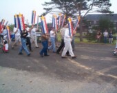 Une image prise lors de l’ouverture officielle du Congrès mondial acadien 2004. 
 &mdash; PHOTO: ememberingacadie.ca