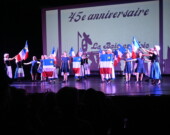 La Baie en Joie au Théâtre Salle Marc-Lescarbot, lors du 45e anniversaire de la troupe de danse, qui a eu lieu durant le CMA 2024. 
 &mdash; PHOTO : Jean-Philippe Giroux