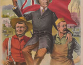 Affiche de la campagne électorale de 1891. Elle fait l’éloge du «vieux drapeau», de la «vieille politique» et du «vieux chef». &mdash; PHOTO : Wikimedia Commons