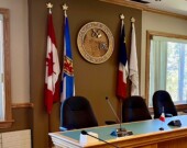 La salle du conseil au bureau municipal de Clare. &mdash; PHOTO: Jean-Philippe Giroux