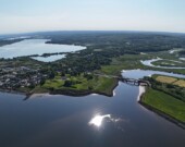 Une vue aérienne de la rivière Allain, le lieu de naissance des moulins français de la région de Port-Royal.  &mdash; PHOTO: Robert Surette, AFAP