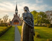La statue d’Évangéline à Grand-Pré. &mdash; PHOTO: Facebook - Expérience Grand-Pré