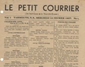 La toute première édition du «Petit Courrier», en février 1937.  &mdash; PHOTO: Archives