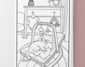 Le livre de coloriage, Quand l’amour adopte d’Audrey Beaulieu. &mdash; PHOTO: Audrey Beaulieu