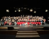 Photo de groupe des participants à l'évènement Les Étoiles 2025 à l'École NDA de Chéticamp. &mdash; PHOTO: Rosie Aucoin-Grace