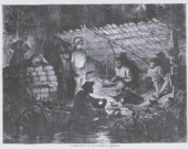 Un camp de Noirs fugitifs ou «marrons» dans les marécages de la Louisiane.  &mdash; PHOTO: Image dans le domaine public