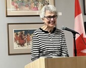 Blanca Baquero lors de sa présentation sur la stomie. &mdash; PHOTO: France Thériault