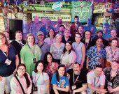 Des membres de la délégation qui ont participé au 40e Festival international de Louisiane. Ils venaient de partout au Canada et de l’Europe. &mdash; Photo: Courtoisie de Christian Gallant