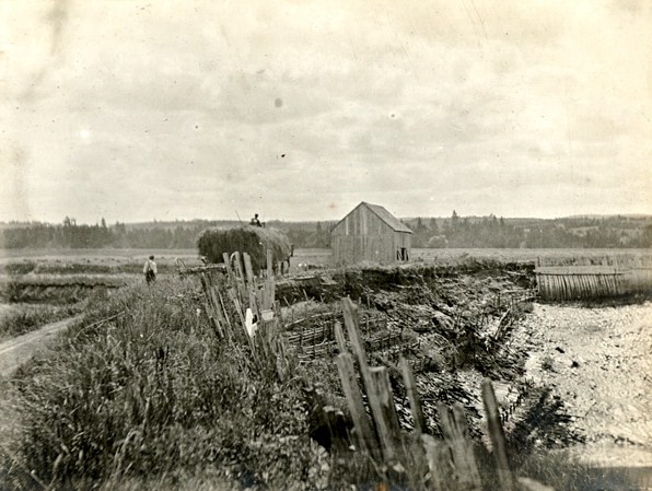 Un aboiteau à Grand-Pré en 1907. &mdash; PHOTO: M.O. Hammond (1876-1934) — Archives publiques de l'Ontario