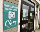 Une affiche de la CFA de Clare, au Rendez-vous de la Baie.   &mdash; PHOTO: Le Courrier de la Nouvelle-Écosse