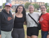 Tori Comeau, Natalie Robichaud, Brittany Arsenault et Sara Hankinson ont gagné le tournoi. &mdash; PHOTO: Richard Landry