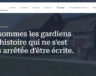 Une capture d’écran du site Internet de Patrimoine acadien de la Nouvelle-Écosse.  &mdash; PHOTO: PANÉ