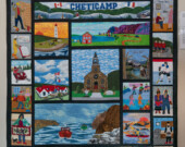 Courtepointe créée par les membres de la Celtic Quilt Guild, exposée au centre culturel Les Trois Pignons. &mdash; PHOTO: Michel Soucy