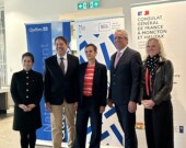 Frédéric Bouchard, Stéphanie Ruphy, Bertrand Cahuet et Martine Béland. &mdash; PHOTO: Margaux Paz Paredes
