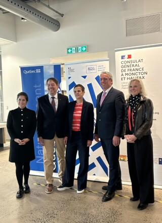 Frédéric Bouchard, Stéphanie Ruphy, Bertrand Cahuet et Martine Béland. &mdash; PHOTO: Margaux Paz Paredes