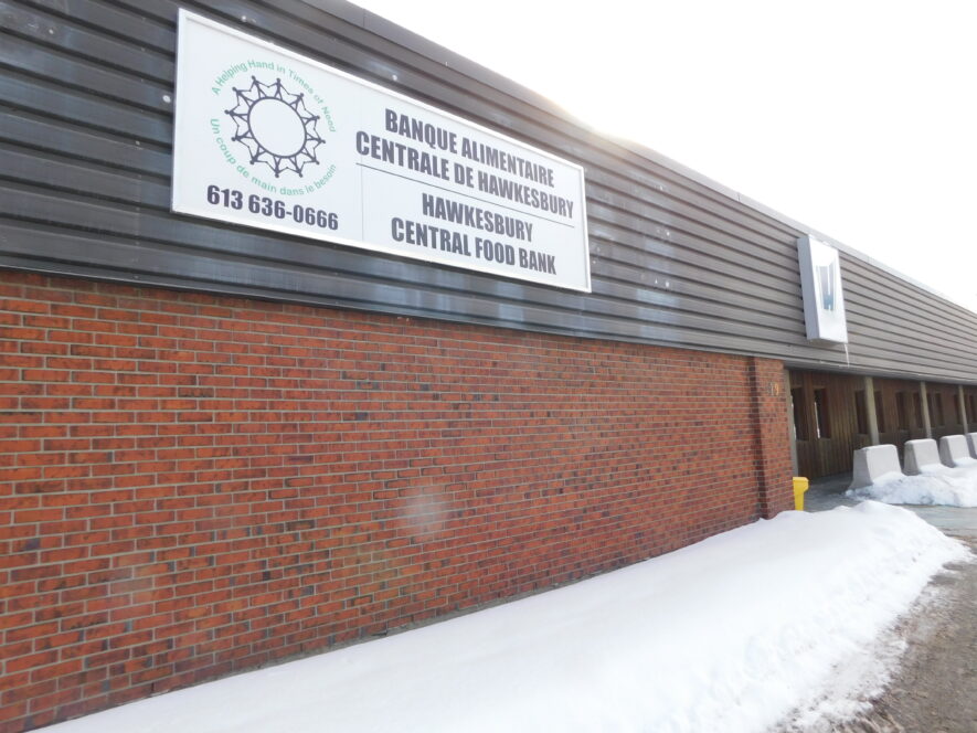 La banque alimentaire de Hawkesbury Central est installée dans ses nouveaux locaux à l'intérieur de l'ancienne station de la Police provinciale de l'Ontario sur le boulevard Cartier. Un rapport d'étape présenté en janvier au conseil d'administration de la banque alimentaire détaillera l'ampleur de la demande de services de la banque alimentaire au début de 2022. — Photo d’archives 