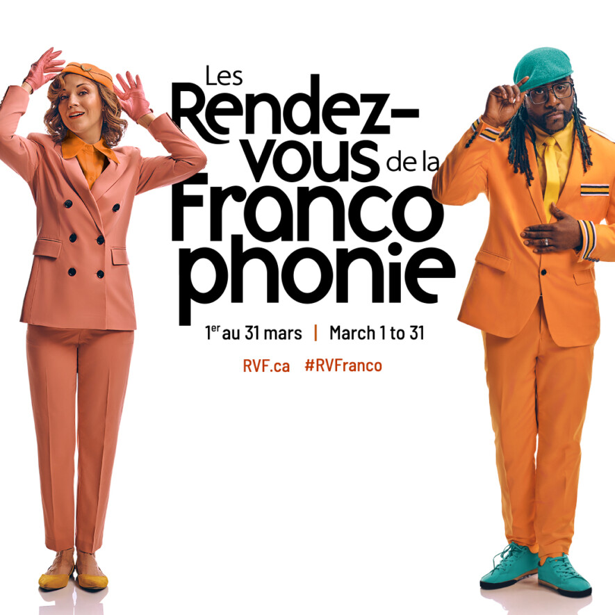 Les porte-paroles des RVF 2024, Micheline Marchildon et LeFLOFRANCO, incarneront le thème de cette année – Découvrir aux éclats – durant les tournées de spectacles de musique et d’humour. &mdash; Photo : RVF