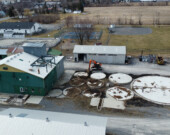 Les anciens silos de la succursale Agrizone de Uniag Coopérative à St-Albert...  