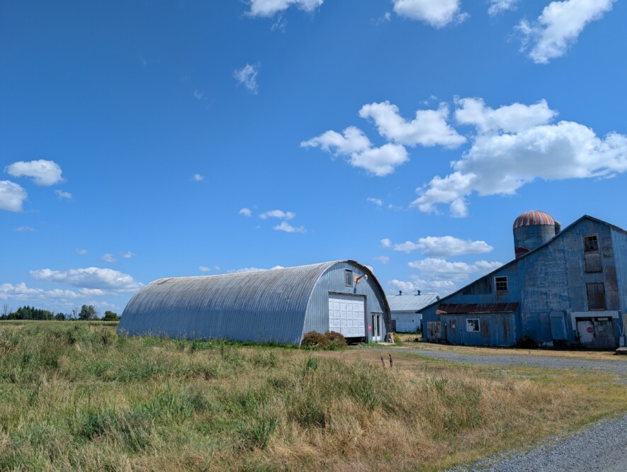 Les champs de la ferme de Michel Dignard.  