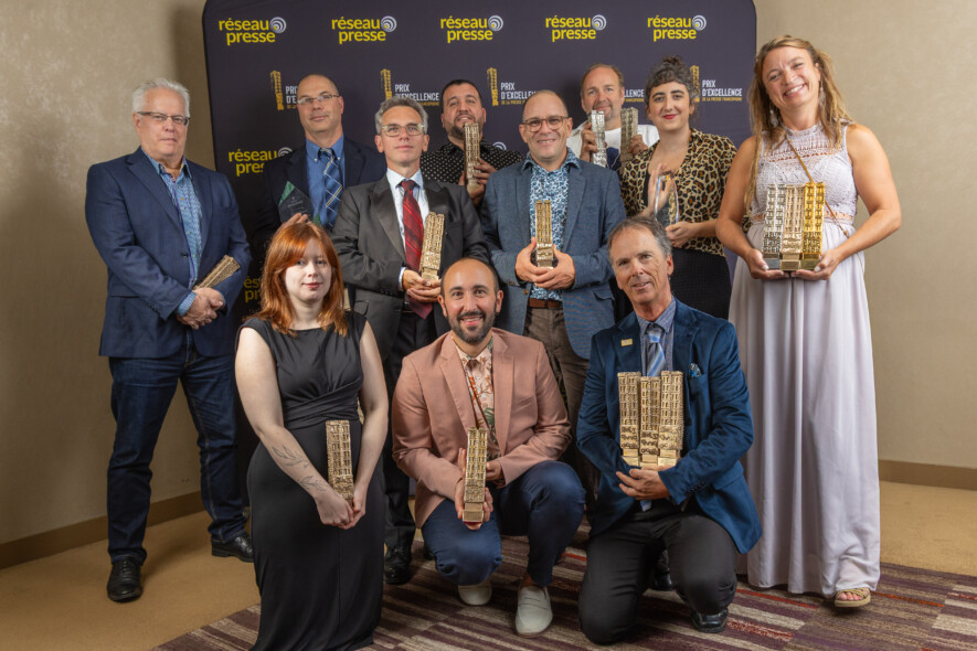 Réseau Presse saluait l'excellence en journalisme lors d'une soirée où les médias écrits en milieu minoritaire au Canada étaient conviés.  &mdash; Crédit photo: © Hamza Bennani / Réseau.Presse