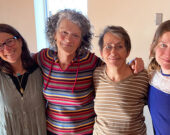 Marie-Hélène Comeau, Cécile Girard, Françoise la Roche et Virginie Hamel. L’idée première de cette aventure est venue de la volonté de travailler au sein d’un collectif francophone, explique Françoise La Roche, initiatrice du projet. &mdash; Photo : Isabelle Carrier