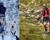 Lori Tweddell et ses chiens. Et Gratianne Daum en entraînement.  &mdash; Photo : Courtoisie
