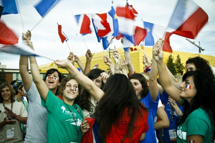 Un grand rassemblement : les Jeux de la francophonie canadienne. En 2008, ils ont eu lieu à Edmonton. — Photo : Jeux de la francophonie canadienne