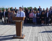 Le premier ministre Justin Trudeau et ses ministres fédéraux se sont réunis trois jours à Charlottetown, à l’Île-du-Prince-Édouard, pour préparer la rentrée parlementaire. &mdash; Photo : Marine Ernoult — Francopresse