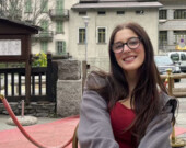 Sarah Lavallée en France pendant son année sabbatique. &mdash; Photo : Fournie