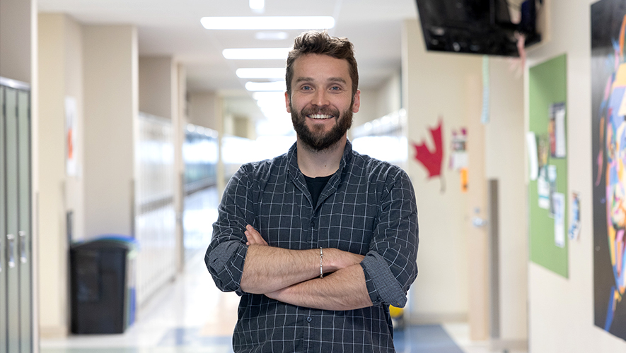 Avant d’arriver au territoire, Guillaume Weisser travaillait dans le domaine de l’audiovisuel en Ontario. &mdash; Photo : Manon Touffet