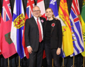 La rencontre a été coprésidée par Pascale St-Onge (à droite), ministre du Patrimoine canadien, et John Streicker, ministre du Tourisme et de la Culture du Yukon. &mdash; Photo : Gwendoline Le Bomin