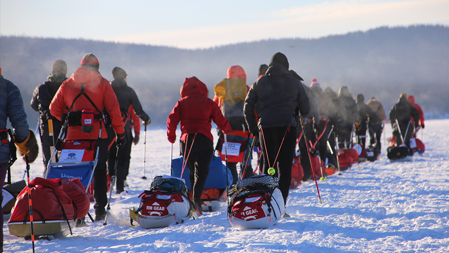 Quarante-six personnes ont pris le départ, le 2 février dernier, de la course Montane Yukon Arctic Ultra. Plus de la moitié ont dû abandonner.  &mdash; Photo : Vincent Lapierre
