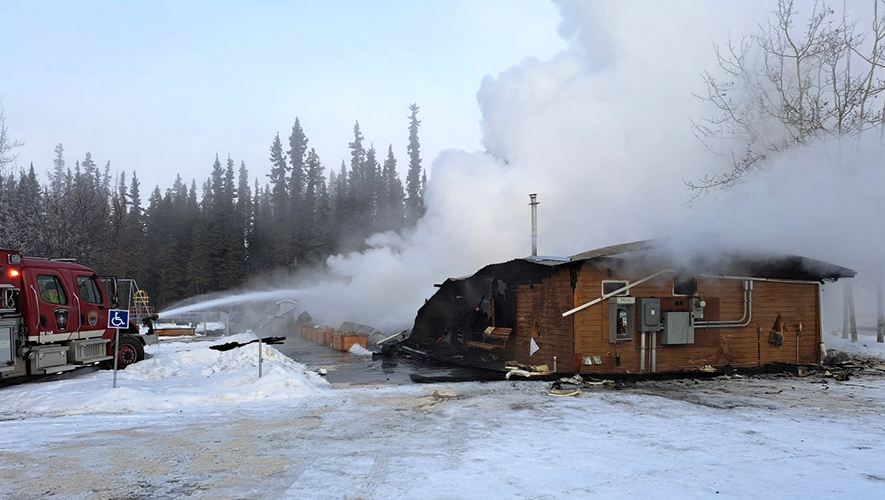 Le centre communautaire de Tagish était un endroit rassembleur pour la population de cette communauté des lacs du Sud. &mdash; Photo : Gouvernement du Yukon 