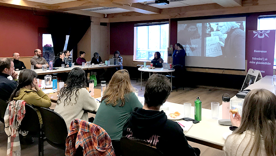 Le personnel de l’AFY a reçu une formation sur la réconciliation avec les Premières Nations du Yukon. Cette formation s’inscrit dans la stratégie de rapprochement de l’organisme avec les Premières Nations.  &mdash; Photo : Gwendoline Le Bomin