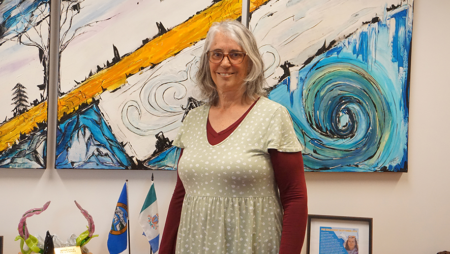 Johanne Maisonneuve a été acceptée en résidence pour artistes en Islande au Icelandic Textile Center, dans le village de Blönduós. Elle y restera tout au long du mois de septembre. &mdash; Photo : Gwendoline Le Bomin 