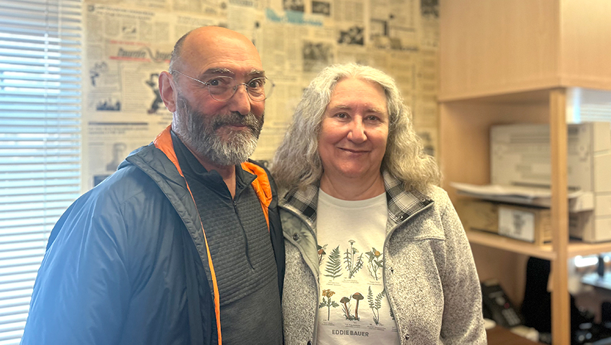 Jean-François DesLauriers et Sylvie Léonard ont eu deux enfants qui ont fréquenté les toutes premières classes de l’École Émilie-Tremblay. &mdash; Photo : Maryne Dumaine