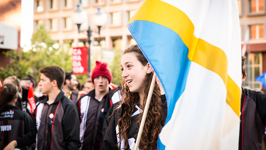 Les derniers Jeux de la francophonie canadienne se sont déroulés à Moncton-Dieppe au Nouveau-Brunswick en 2017. &mdash; Photo : Jeux de la francophonie canadienne
