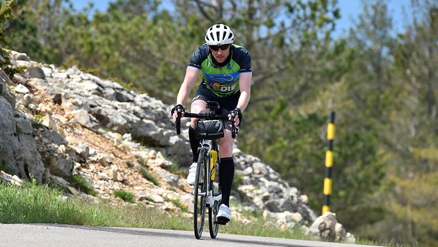 Julien Schroder a participé pour la première fois aux Championnats de cyclisme sur route du Yukon en juillet 2024. &mdash; Photo : Fournie