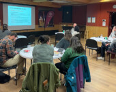 Le 14 octobre dernier, Pamela Battiston a animé un atelier, « Maîtriser l’art de la communication », au Centre de la francophonie &mdash; Photo :  Edith Bélanger / AFY