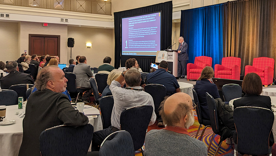 Les médias de langue minoritaire ont réfléchi à leur avenir en compagnie d’autres intervenants lors d’un forum en septembre à Ottawa.  &mdash; Photo : Julien Cayouette – Francopresse