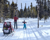 Le ski de fond fait partie de la famille de François Clark. Pour lui, il a été évident de s’impliquer dans la communauté quand ses enfants ont commencé à skier. &mdash; Photo : Fournie
