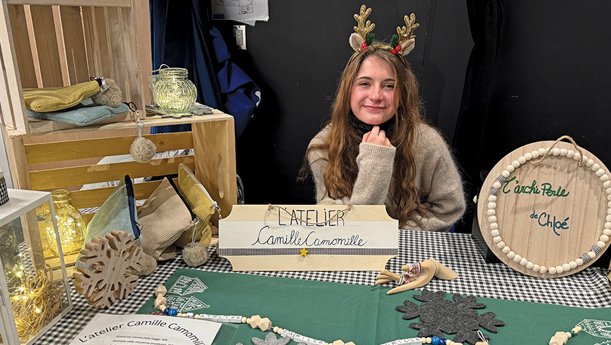 Avec son entreprise, Camille Cashaback St-Laurent participe, entre autres, au marché de Noël 
francophone, ArtisaNord. &mdash; Photo : Sandra St-Laurent