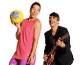 Katherine Plouffe et Mehdi Cayenne  &mdash; Photo : Rendez-vous de la Francophonie 
