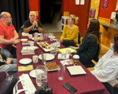 Cette première édition de 2026 du club de lecture a eu lieu dans la salle communautaire du Centre de la francophonie. &mdash; Photo : Maryne Dumaine