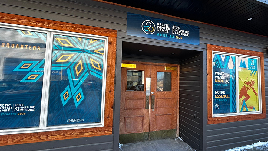 Les bureaux des Jeux d’hiver de l’Arctique sont situés sur la rue Main, à Whitehorse. &mdash; Photo : Maryne Dumaine
