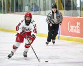 Le hockey féminin gagne en popularité et en visibilité au Canada et dans les communautés francophones.  &mdash; Photo : Stephen Anderson Lindsay